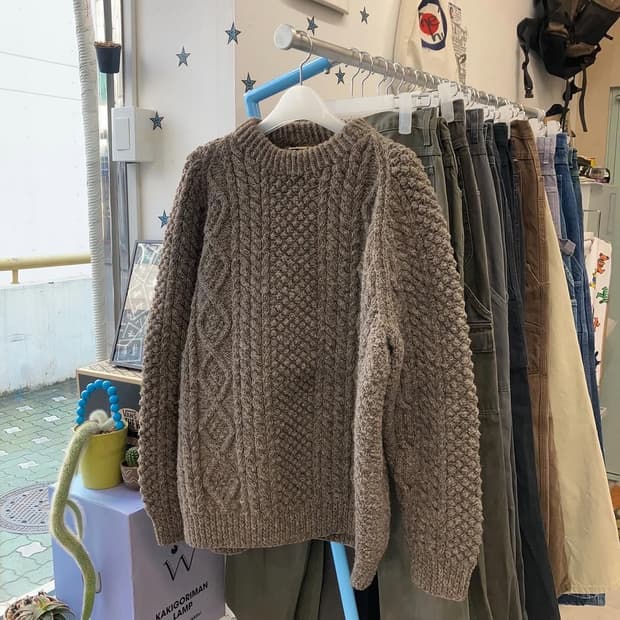 vtg handmade wool sweater 