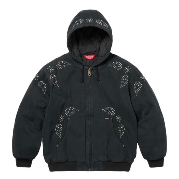 슈프림 페이즐리 스터드 워크자켓 블랙 - 23FW