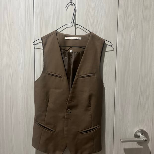 브라운 베스트 조끼