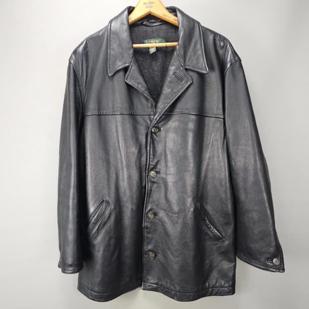 올드 제이크루 래더 카코트 j crew leather car coat