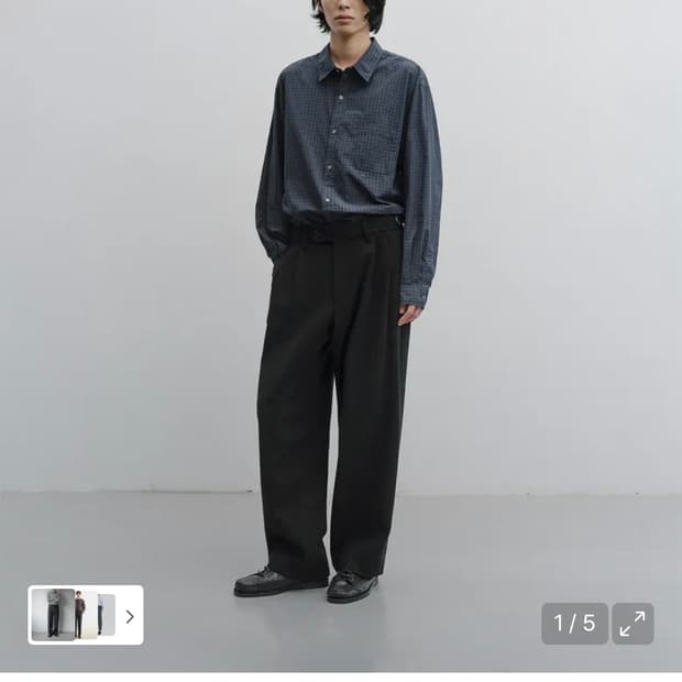 어나더오피스 산티아고 마일드슬랙스 (블랙 02) 