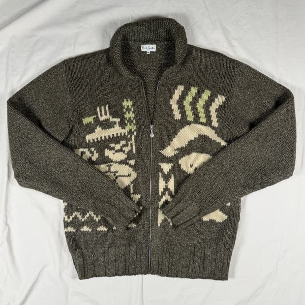 폴 스미스 코위찬 울 집업 가디건