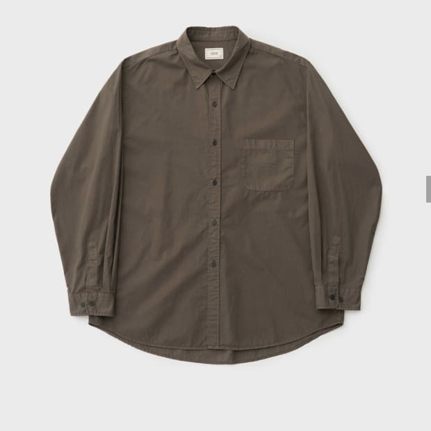 어나더오피스 볼드가먼트 셔츠 브라운