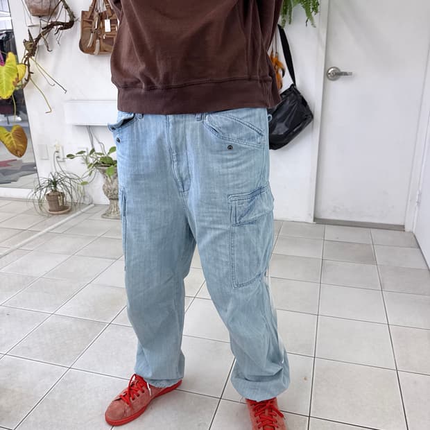 denim cargo pants