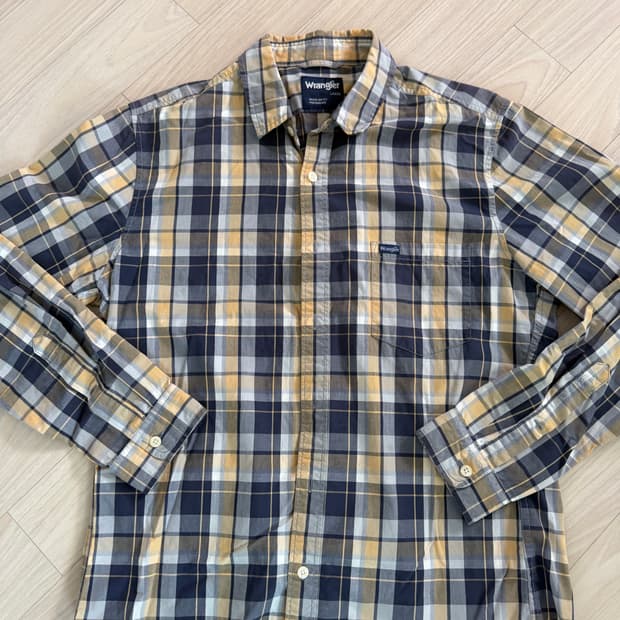 랭글러 빈티지 크롭 셔츠 사이즈 L