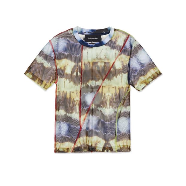 앤더슨벨 funky inside out 메쉬 티셔츠 탑