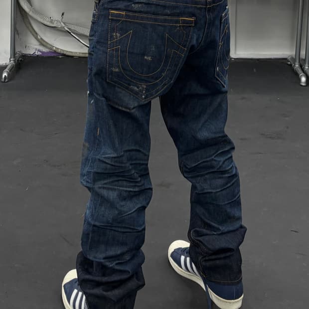 트루릴리전 스터드 데님팬츠