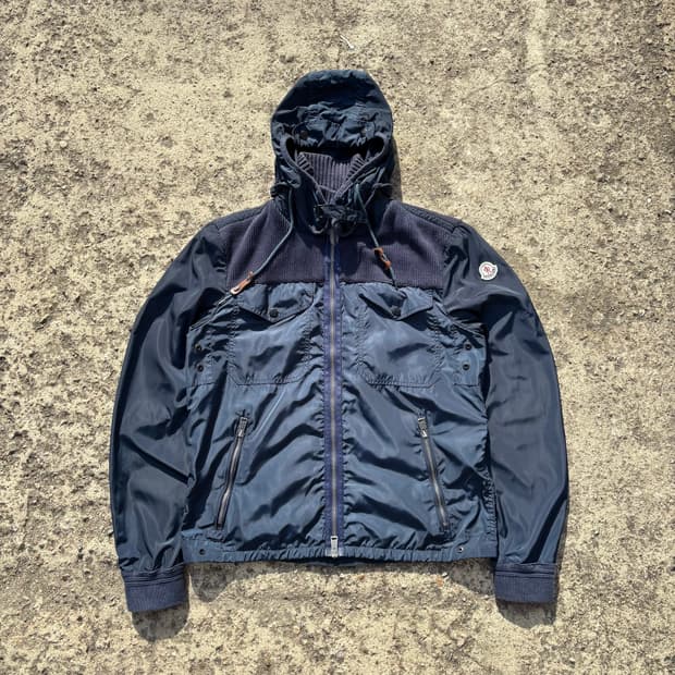 (M) 몽클레어 하이브리드 나일론 바람막이 자켓