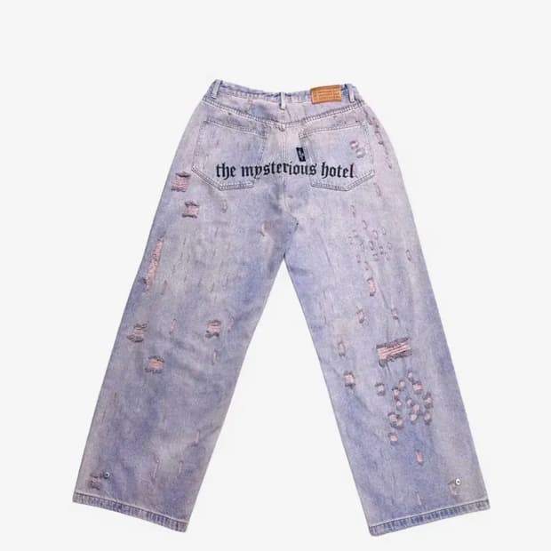 미스테리어스 호텔 리얼 데미지 진스 1size