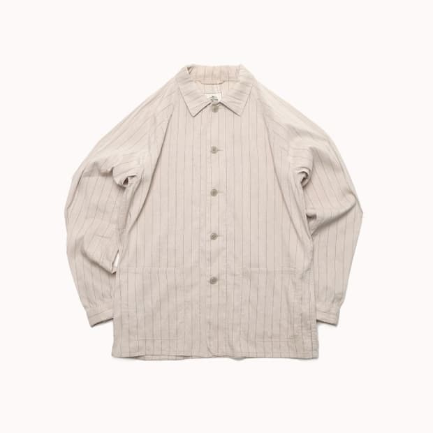 stripe linen jacket