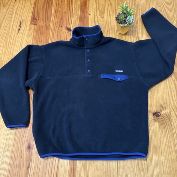 10FW 파타고니아 신칠라 스냅-T 네이비/퍼플 콜롬비아