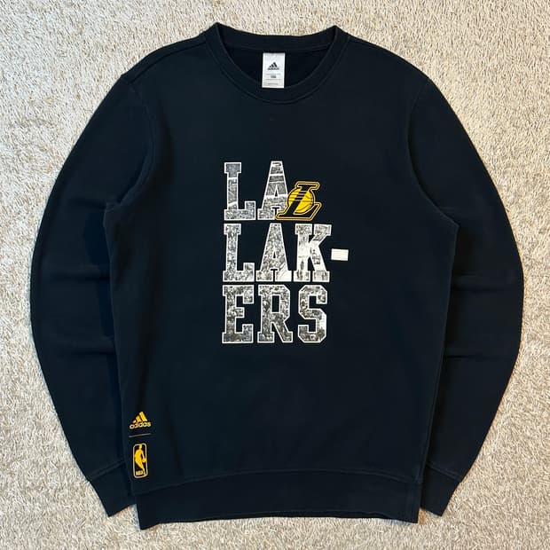 아디다스 ADIDAS 레이커스 맨투맨 블랙