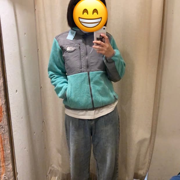 일본 빈티지 노스페이스 후리스 민트색