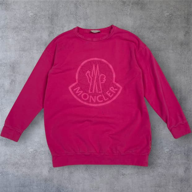 몽클레어 Moncler 핫핑크 로고 맨투맨 140 (44 착용가능)