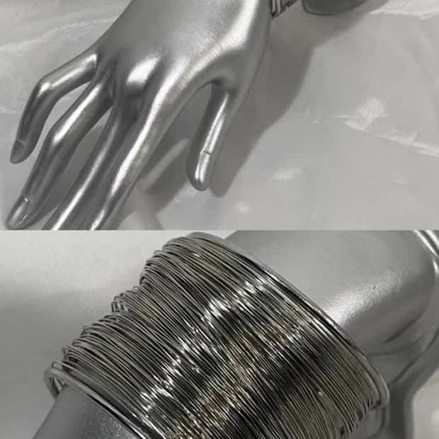 빈티지 오리엔탈 실버 뱅글