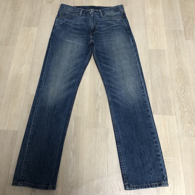 (32) 리바이스 Levi's 513 슬림 스트레이트핏 데님 워시드 데님