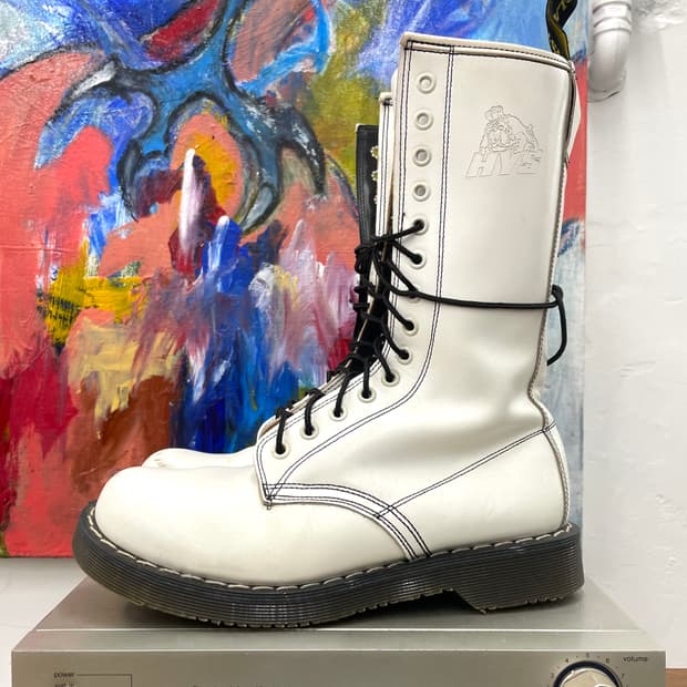 [250] 조지콕스 x 히스테릭글래머 화이트 롱 부츠