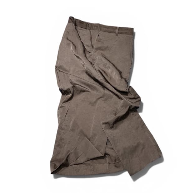ATON straight skirt Brown