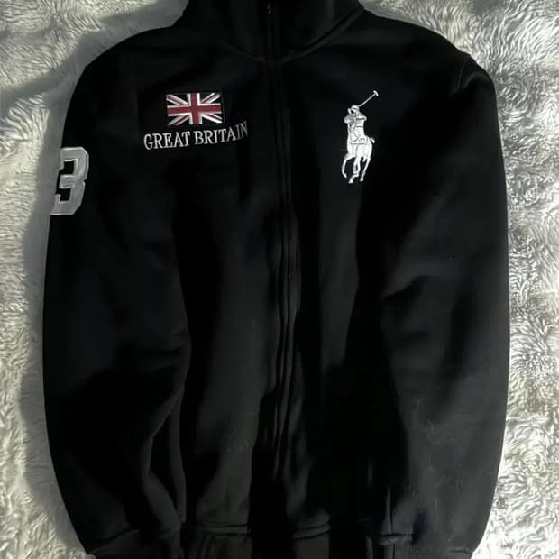 폴로 빅포니 브리튼 집업 네이비