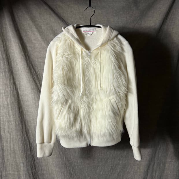 COMME des GARÇONS GIRL Fur Hoodie  Zip 
