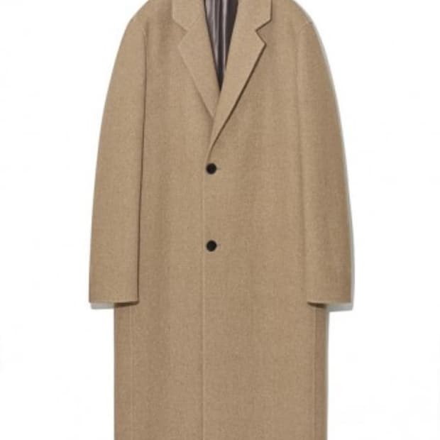 마마가리 트윌베이지 로브코트