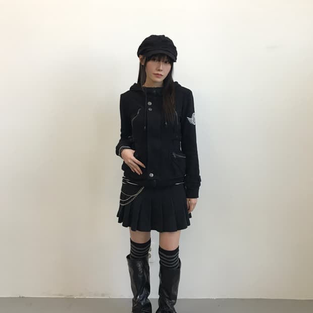 LIZ LISA Y2k Wing Graphic Hooded Jacket