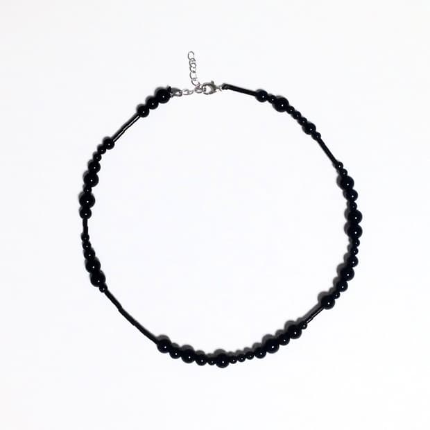 Black checker wave ver. Necklace