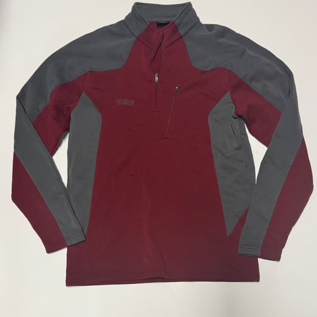 코오롱스포츠 등산 기모 풀오버 기능성 반집업 긴팔티 L