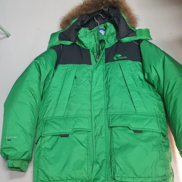 네파 에볼루션 800 구스다운 패딩 105 그린