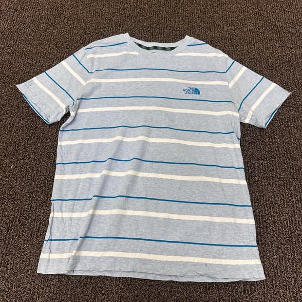 노스페이스 스트라이프 반팔티셔츠 레귤러핏 110(2XL)