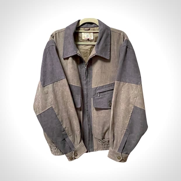 G HOUSE 빈티지 배색 자켓-L