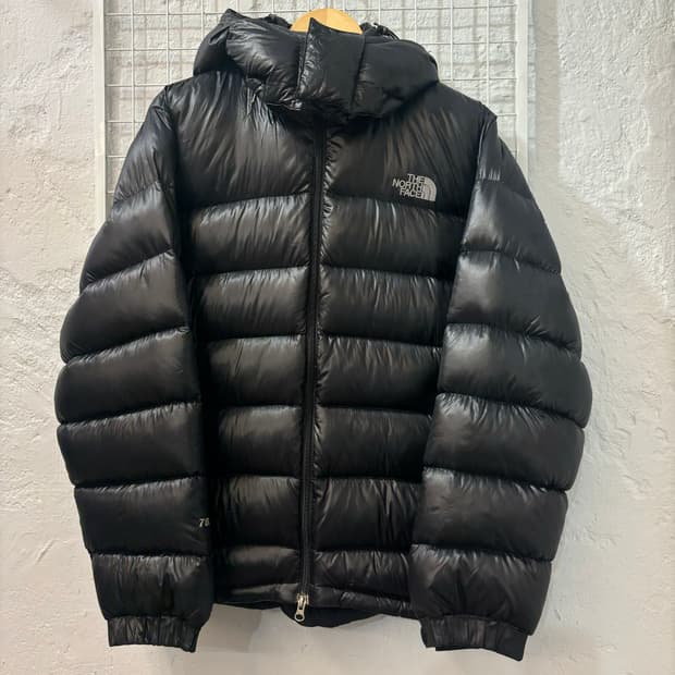 노스페이스 메트로 700 구스다운 블랙 패딩 L