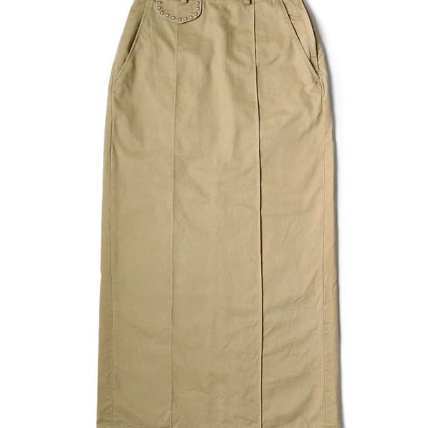 캐피탈 코튼 롱스커트