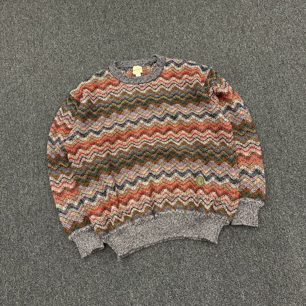 Made In ITALY 패턴 니트 스웨터