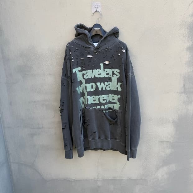 Distressed hoodie