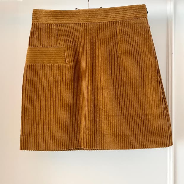 Sandro 산드로 코듀로이 미니스커트