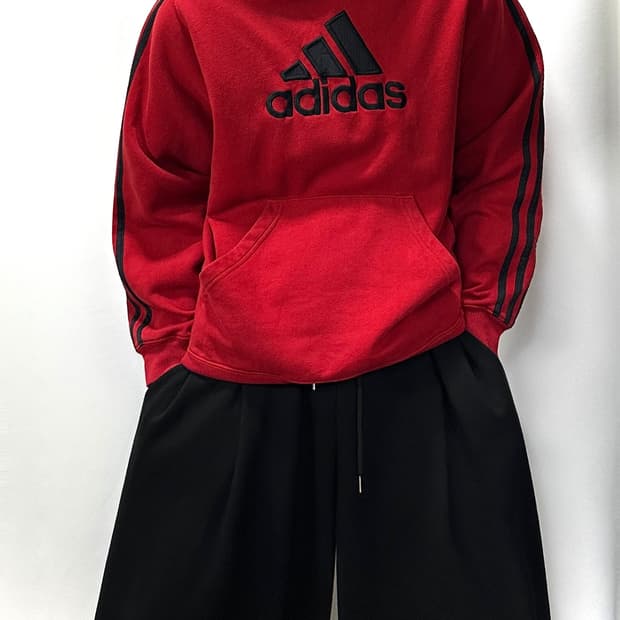 Adidas 아디다스 빅로고 삼선 올드스쿨 후드티