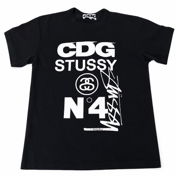CDG x 스투시 그래픽 반팔티