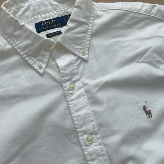 Polo 폴로 랄프로렌 클래식핏 화이트 신형 셔츠 L