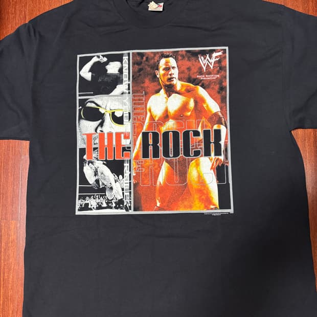 [XXL] WWF 더 락 빈티지 티셔츠(데드스탁)