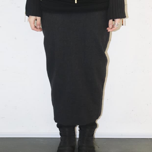 릭 오웬스 12AW “MOUNTAIN” 울 펜슬 스커트