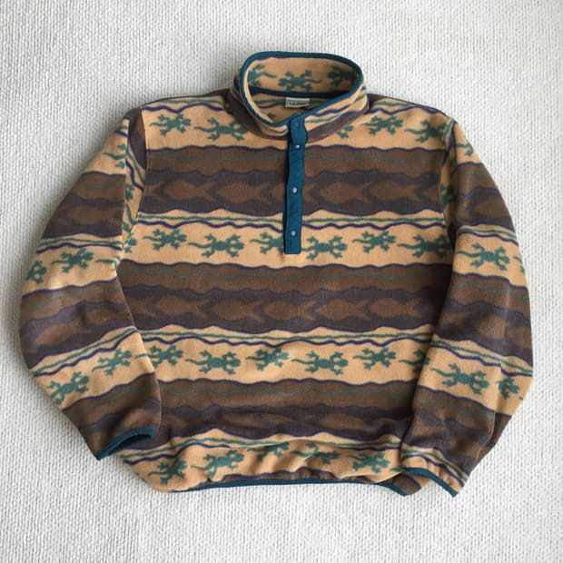 LLbean 미제 플리스 스냅티