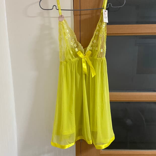 새상품 슬립 란제리 원피스 팬티 세트 L 사이즈