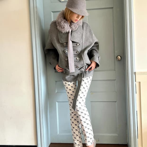 Napoleon Stand Collar Wool Jacket