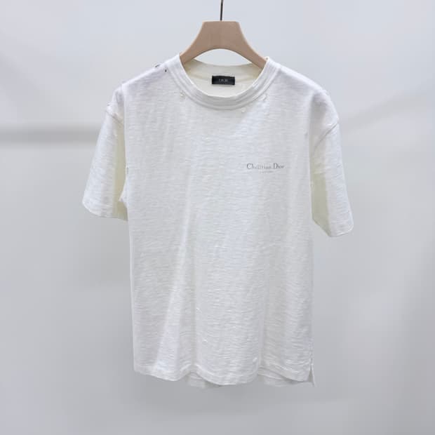 [S+급/XS] 디올 꾸뛰르 빈티지 반팔 티셔츠 블랙