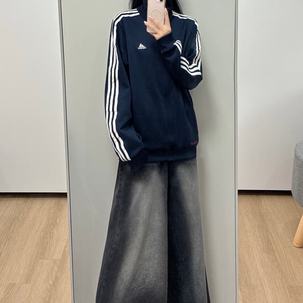 아디다스 아디 다슬러 희귀 네이비 트랙탑 져지