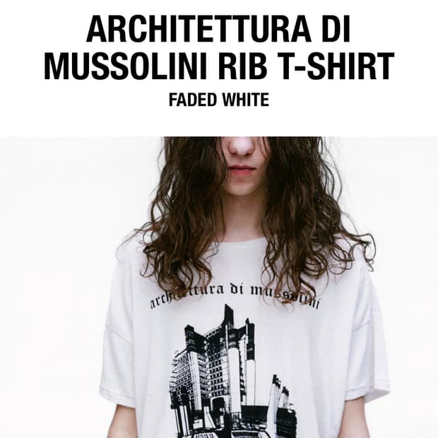 E.R.D. ARCHITETTURA DI MUSSOLINI RIB 티셔츠