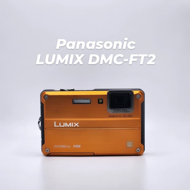 작례⭕️ 파나소닉 루믹스 DMC-FT2 오렌지 디지털카메라