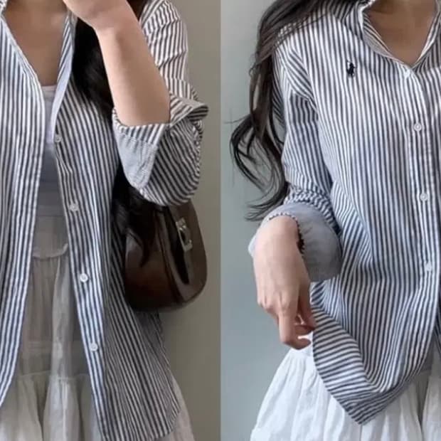 폴로 빈티지 스트라이프 셔츠