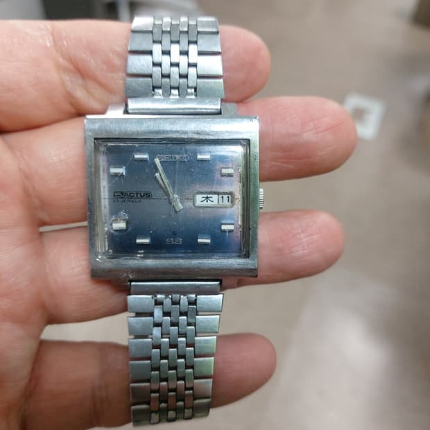 세이코 액투스 사각 빈티지 시계 